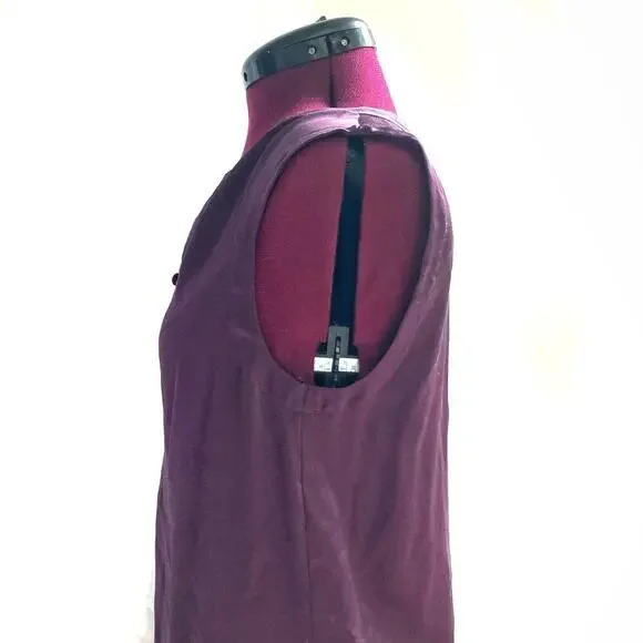 Rebecca Taylor Cassis Silk Charmeuse Top NWT  Jewel Tone Fall Dinner City Blouse - Picture 11 of 16